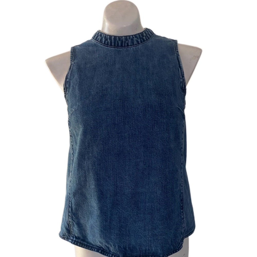Sleeveless Denim Top